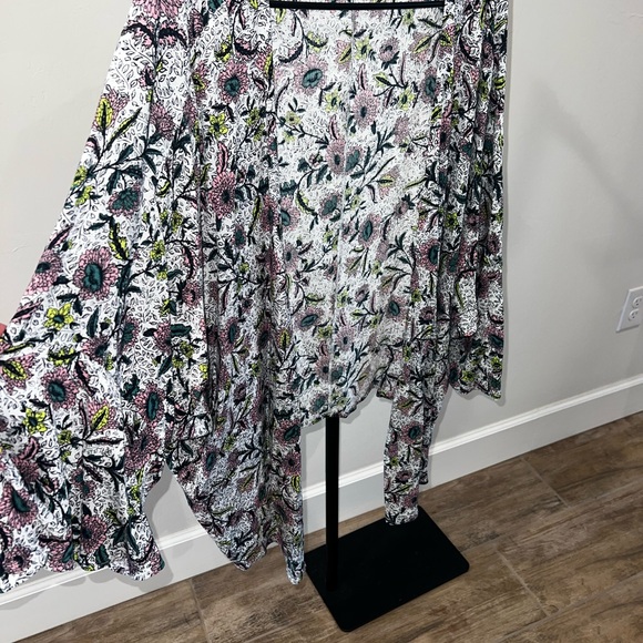 Torrid Floral Women's Kimono - Multicolor - Picture 3 of 4
